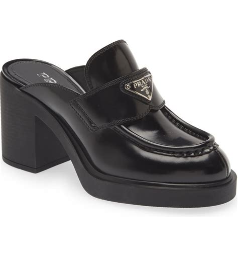 prada loafer mules|platform loafers women prada.